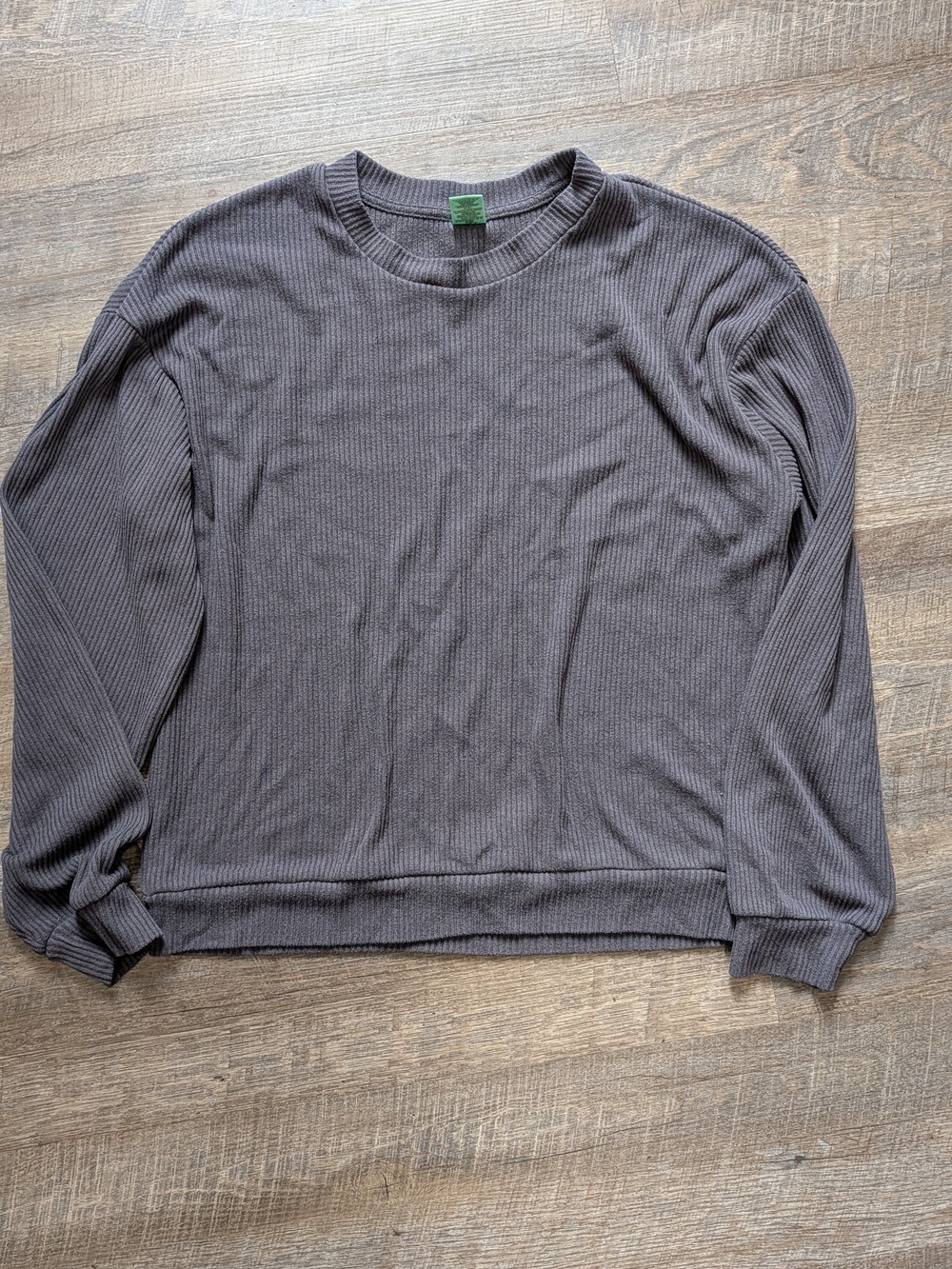 Honeydew Intimates Men's Charcoal Ribbed Crewneck Sweater